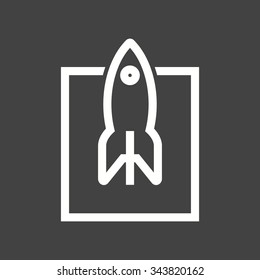 Business, launch, branding icon vector image.Can also be used for business management. Suitable for mobile apps, web apps and print media.