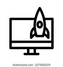 business launch icon or logo isolated sign symbol vector illustration - high quality black style vector icons