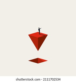 Business launch or mission vector concept. Symbol of startup, growth, success. Minimal design eps10 illustration