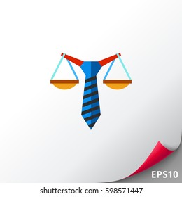 Business Law Concept Flat Icon