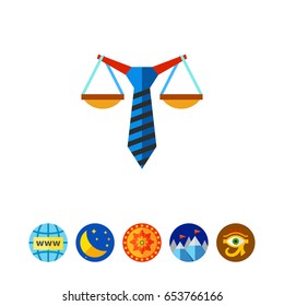 Business Law Concept Flat Icon