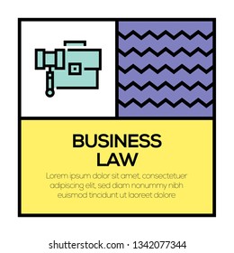 BUSINESS LAW ICON CONCEPT
