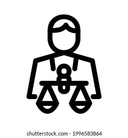 business law icon or logo isolated sign symbol vector illustration - high quality black style vector icons
