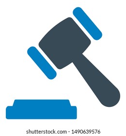 Business laws flat vector icon