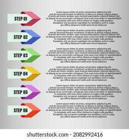 Business layout design for presentation. Step-by-step instruction. Business plan