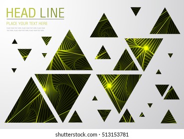 business layout design vector.card geometric triangle abstract background