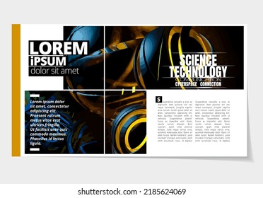 Business layout for presentation, vector illustartion