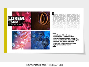 Business layout for presentation, vector illustartion