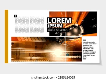 Business layout for presentation, vector illustartion