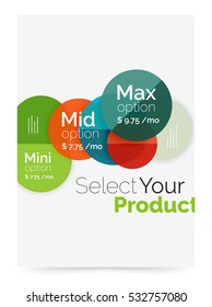 Geschäftslayout - Wählen Sie Ihr Produkt mit Beispieloptionen aus. Geometrische A4-Vorlage. Broschüre - Flyer, Präsentation oder Web-Design-Hintergrund