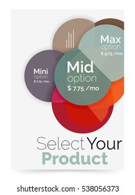 Geschäftslayout - Wählen Sie Ihr Produkt mit Beispieloptionen aus. Geometrische A4-Vorlage. Broschüre - Flyer, Präsentation oder Web-Design-Hintergrund
