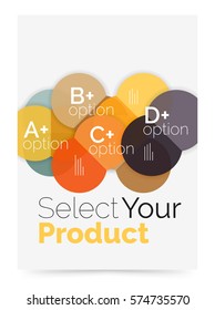 Geschäftslayout - Wählen Sie Ihr Produkt mit Beispieloptionen aus. Geometrische A4-Vorlage. Broschüre - Flyer, Präsentation oder Web-Design-Hintergrund