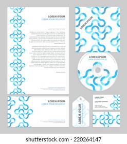 Business layout template with place for your text and graphic