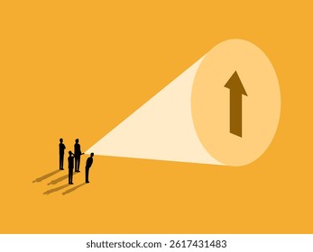 Business Leader Advises Development, Flashlight Shines on the Shadow of a Ball Growing