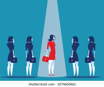 Business leader. Concept business vector illustration. Flat character design style.