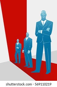 Business leader. Vector illustration
