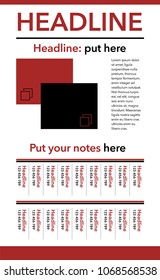 Business leaflet cover design, Vector illustration