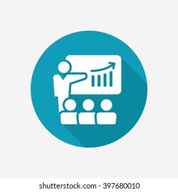 Business learning vector icon