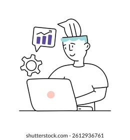 Business learning Vector Style Illustrations 