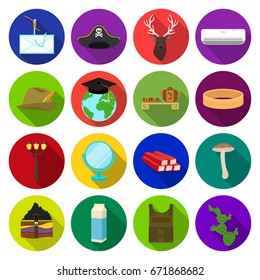 business, leisure, tourism and other web icon in flat style.cactus, nature, ecology icons in set collection.