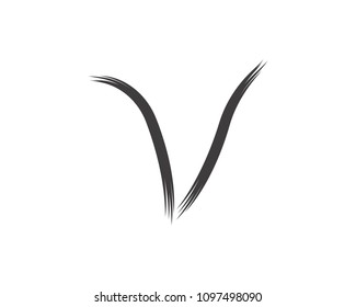 Business letter abstract brushes logo template