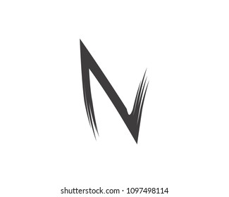 Business letter abstract brushes logo template