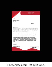 Conjunto de diseño de Plantilla de cabeza de carta de negocios 