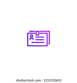 Business letter icon. Business cv icon. 