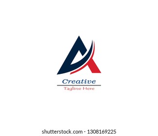 Business letter A logo design