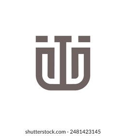 Business letter W initials creative logo design