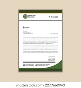 Business letterhead a4 size with bleed vector design