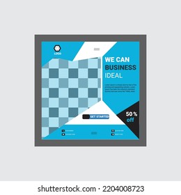 Business Letterhead Creative Social Media post Design Template Modern Vector 