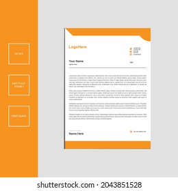 Business Letterhead Design 
Corporate Template with flat style