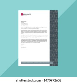 Business letterhead design eps file. Scaleable to any size.