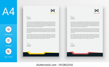 Business letterhead design Premium Vector