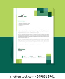 Business Letterhead Design with Template and Vector Design.