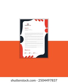 Business Letterhead Design with Template and Vector Design.