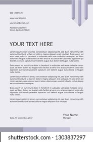 Business  letterhead design - Vector