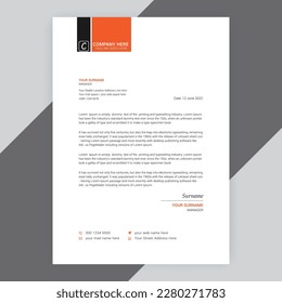 Business letterhead and  document vector template Design