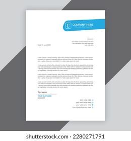 Business letterhead and  document vector template Design