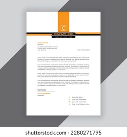 Diseño de membrete de negocios y de vectores de documentos