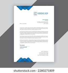 Business letterhead and  document vector template Design