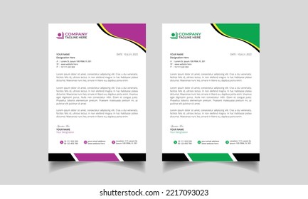 Business Letterhead Pad Template Design