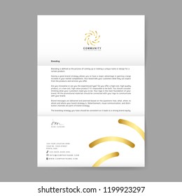 Plantilla de diseño de ejemplo de membrete de negocios