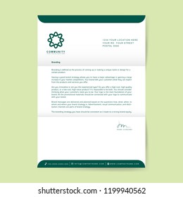 Business letterhead sample design template