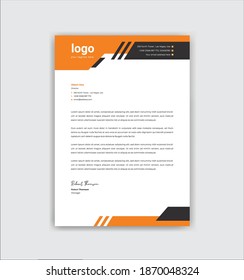 Business Letterhead Template abstract design for your project corporate letterhead design vector