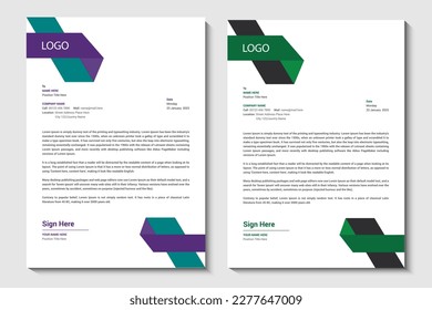 Business letterhead, Letterhead template design, Company letterhead template design