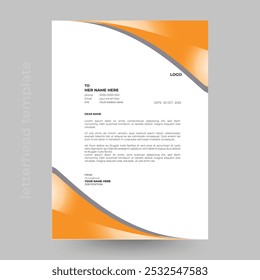 Business letterhead template design. creative letterhead template design. letterhead template design. modern letterhead design template.