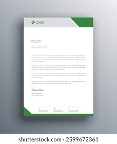 Business Letterhead Template Design Vector