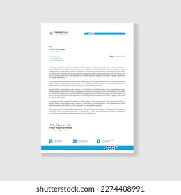 Vector o diseño de membrete comercial
